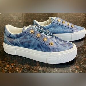 BCBG Girls Poppy Denim Sneakers NWT